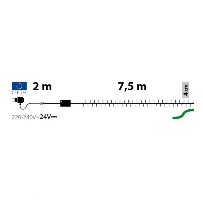 Catena 180 LED multicolor con controller Lotti